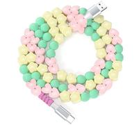 Cable de carga USB A a USB C de 3 pies, bonito cable de carga de coche para iPhone 17 16 para jugar en coche, cable de carga tipo C para iPhone 17 Pro Max 16e/iPad/Samsung S26 S25 S24 Ultra Phone para