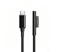 Cable de carga USB-C a Surface Connect de 45 W y 2 m para Surface Pro | 2 m de nailon trenzado, 45 W, 15 V, 3 A, Surface Pro 3/5/6/7, Surface Go y portátil, conector tipo C