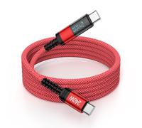 Cable de carga USB C a USB C de 240 W para Samsung, cable de carga súper rápida con pantalla LED, cable de carga de teléfono Android de 6 pies para Samsung Galaxy S26 Ultra S25FE S25Edge A17 A57 A56