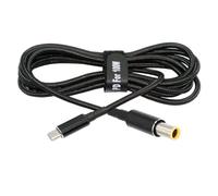 Cable de carga USB-C de 100 W y 20 V de entrada a CC de 7,9 x 5,4 mm con salida PD de 65 W compatible con QC PD tipo C para ordenador portátil