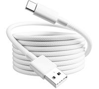 Cable de carga USB C extra largo de 5 m, cable de carga rápida de 3,1 A, cable USB tipo C trenzado para controlador de PS5, Samsung Galaxy S10/S9/S8 Plus, Note 10 9 8, LG V30 V20 G6 G5, Moto, LG