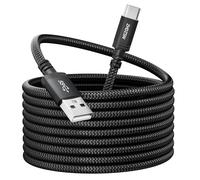 Cable de carga USB C extra largo de 5 m, cable de carga rápida de 3,1 A, cable USB tipo C trenzado para controlador de PS5, Samsung Galaxy S10/S9/S8 Plus, Note 10 9 8, LG V30 V20 G6 G5, Moto, LG,
