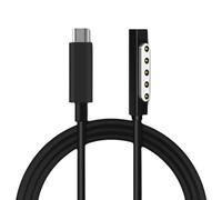 Cable de carga USB-C para Microsoft Surface, adaptador de carga rápida USB-C Surface Connect con tecnología PD, admite carga PD de 45 W hasta 15 V