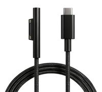 Cable de Carga USB C para Surface Pro, 1,5m Trenzado en nylon Cargador para Microsoft Surface Pro 3/4/5/6/7, Go 2, Laptop 1/2/3, Book 1/2 Requiere PD 45W 15V 3A