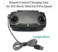 Cable de carga USB compatible con el control remoto DJI Mavic Mini Air 2 Pro Spark, cable de alimentación trenzado de nailon de 80 cm.