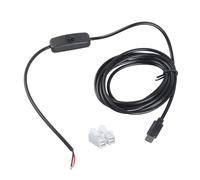 Cable de Carga USB CREATE con Cambio Salida de CORRIENTE DIRECTA 5V Comando de 2 Pines para Cámaras Radiances LED Aislamiento de PVC Permanente Retardante de Cable de Alimentación USB CREATE con