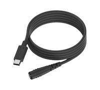 Cable de carga USB DC - DC5521 a USB C cable de carga carga rápida DC5521 hembra a tipo C cargador, cable convertidor efectivo DC hembra tipo C cable para oficina en casa