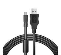 Cable de carga USB de repuesto para cámara Panasonic Lumix DMC-G7 DMC-S5 DMC-ZS25 DMC-TZ35 ZS40 TS30 SZ3 TZ8 TZ11 TZ15 TZ24 F2 FH25 GF3 GF5 GX1 FH4 y más (negro)