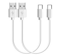 Cable de carga USB para auriculares Geekria, compatible con Sony WF-C710N, WI-SP510, WF-1000XM6/1000XM5/1000XM4, LinkBuds, INZONE Buds (USB-A a USB-C, pack de 2, 30 cm)
