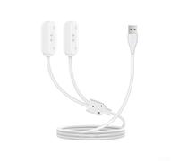 Cable de carga USB para rastreadores GPS Tractive, datos de carga rápida para Sync-Cord para Adventure XL para verde XL para localizador de mascotas, perros, gatos, 1 metro (blanco)
