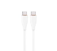 CABLE DE CARGA Y DATOS GEMBIRD (PD) TIPO-C SILICONA ALTA CALIDAD 1,5M BLANCO CC-USB2S-CMCM-1.5M-W