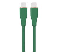 CABLE DE CARGA Y DATOS GEMBIRD (PD) TIPO-C SILICONA ALTA CALIDAD 1,5M VERDE