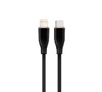 cable de carga y datos gembird usb tipo-c a 8 pines de silicona premium 15m bk