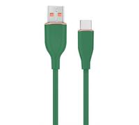 CABLE DE CARGA Y DATOS GEMBIRD USB TIPO C DE SILICONA PREMIUM 1,5 M VERDE