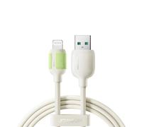 Cable USB-A a Lightning para iPhone con punta fluorescente de 1,2 m - Beige