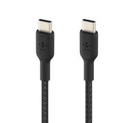 Cable de carga y sincronización Belkin USB a USB-C 18W Nylon trenzado 1 m negro
