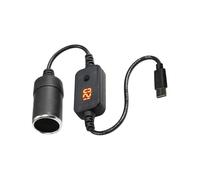 Cable De Cargador De Convertidor De Coche | Cables De Cargador Automotriz | Convertidor De Potencia | Adaptador De Poder Portátil para Coches, Camiones, SUV, Sedán Y | Cables D