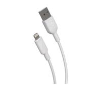 Cable de Cargador MUVIT 4A (Lightning MFI - USB - 20 cm - Blanco)