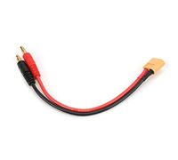 Cable de Cargador RC XT60 a Conector Banana 4mm, Cable de Silicona Flexible 14AWG para Baterías Lipo y Modelos de Coche Avión Barco RC