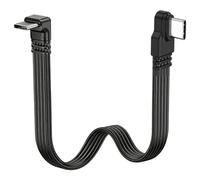 Cable de cinta corto FPC USB-C a USB-C de 10/30/50 cm, cable de carga plano tipo C ultra flexible, conector de ángulo recto de 90 grados para tablet, portátil, controlador de teléfono, cardán DJI