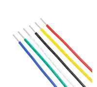 Cable de cobre de un solo núcleo UL1007, 26-14AWG, cobre estañado sólido, aislamiento de PVC, Cable LED de electricista de 50M(Blue,24AWG)