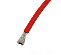 Cable de Cobre estañado Flexible Rojo de 6-28 AWG, 1/5/10/20 Metros, de Silicona Extra Suave for Uso doméstico y de Alta Temperatura.(24 AWG,5m)