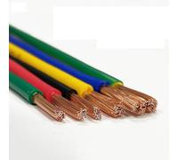 Cable De Cobre Flexible De 15 A 26 AWG, Cable Aislado De PVC De Un Solo Núcleo, Baja Resistencia Y Alta Conductividad, Cable Eléctrico Suave Y Duradero for Cableado Automotriz(Red,15AWG-95FT)