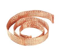 Cable de cobre for joyería, cable plano trenzado desnudo, cable de tierra de 5 metros de longitud for conexión a tierra, unión y conexiones eléctricas.(1.5 square)