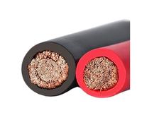 Cable de Cobre Negro y Rojo 1/2m, eléctrico Flexible PVC, Hilo Suave, cableado alimentación Audio for Altavoz automático, 1, 2, 4, 6, 8, 10 AWG(Black and Red2m,10 AWG)