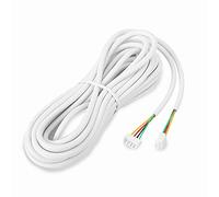 Cable de Cobre para videoportero, 4 núcleos 30m 0.3 mm² Redondo Flexible Cable de Cobre Video Intercomunicador para videoportero.