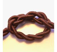 Cable de colores para lamparas Trenza Marrón