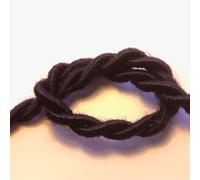 Cable de colores para lamparas Trenza Negro