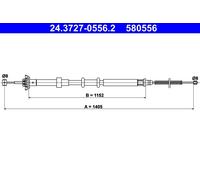Cable De Comando, Freno De Estacionamiento Trasero Izquierdo Para FIAT PANDA