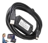 Cable de comunicación de descarga de programación - Plastiic 1,8 m | Cable táctil USB de alta velocidad adaptador estable | Cable de enlace de interfaz de plomo duradero para terminal de pantall