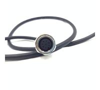 Cable de Conector Femenino de 8 Pines m12, Código a Recto, Cable de instalación 0,5 Metros Enchufe de aviación Hembra Impermeable Cable sin blindaje Enchufe de Sensor ip67 (0,5m)