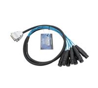Cable de conexi n Elite Core DB25XF5 de 25 pines D-Sub a 8 XLR hembra de 5 pies