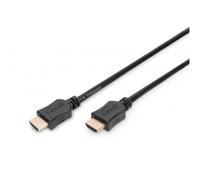 DIGITUS Cable HDMI - 10m - Full HD 1080p 60Hz - contactos chapados en oro - compatible con TV, proyector, monitor - negro