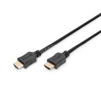 Digitus AK-330107-020-S Cable HDMI de Alta Velocidad con Ethernet 2m Negro Resolución 4K