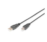 Digitus AK-300105-005-S Cable USB 2.0 Macho a Macho A a B 0.5m Negro
