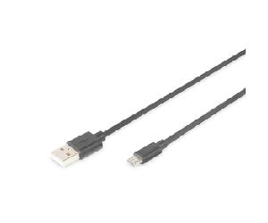 Cable de conexi n USB 2.0 tipo A - micro B M/M 1 m admite USB 2.0 sw AK-300110-010-S