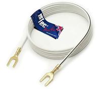 Cable de conexión a tierra para tocadiscos de 7 m para detener el zumbido o zumbido de retroalimentación (7 metros, blanco)