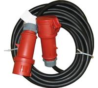 Cable de conexión Aktobis 32A CEE H07RN-F 5G6 con 10 m de longitud y acoplamiento y clavija incluidos, IP44