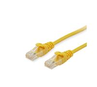 Cable de conexión CAT 6 - EQUIP - 5m - Amarillo - Conectores RJ-45 macho - Contactos chapados en oro