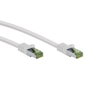 Cable de conexión de 1 m CAT 8.1 con certificación GHMT de Goobay, S/FTP (PiMF), blanco