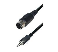Cable de conexión de 5 polos DIN macho - Jack 3,5 mm estéreo, 1,5 m