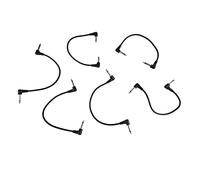 Cable De Conexión De 6 Uds., Cables De Pedal De Efectos De Guitarra, Cable De Bajo Eléctrico, Cables De Instrumentos 1/4 Para Pedales De Efectos, Cable De Conexión De ángulo Recto
