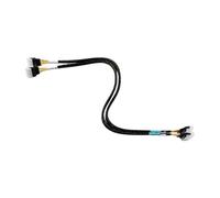 Cable de conexión de equipo SFF-8654 8I Arnés trenzado de 65 cm, diseño cruzado de extremo recto para reparaciones de servidores, recorridos internos ordenados, tapas de conectores