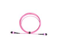 Cable de Conexión de Fibra MPO A MPO, 12 Fibras Hembra, 40G/100G/200G/400G, OM4 50/125, Multimodo, Cable Troncal de Pérdida Estándar, 5 cm