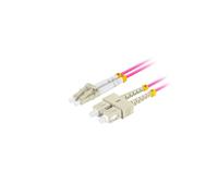 Cable de fibra óptica Lanberg FO-LUSU-MD41-0020-VT 2 m LC/SC OM4