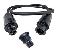 Cable de conexión de red para Betteri BC01 a enchufe Wieland, alambre de cobre de oxígeno de 3 núcleos, aislamiento elastómero flexible, retardante de llama para uso en inversores (3 metros)